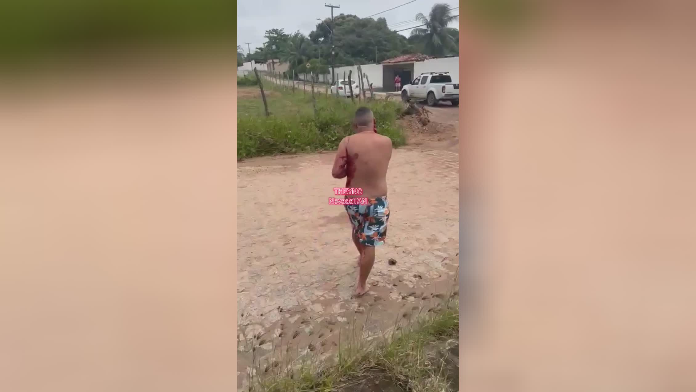 Cop is savagely stabbed by next-door neighbor
