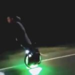 Electric unicycle wreck