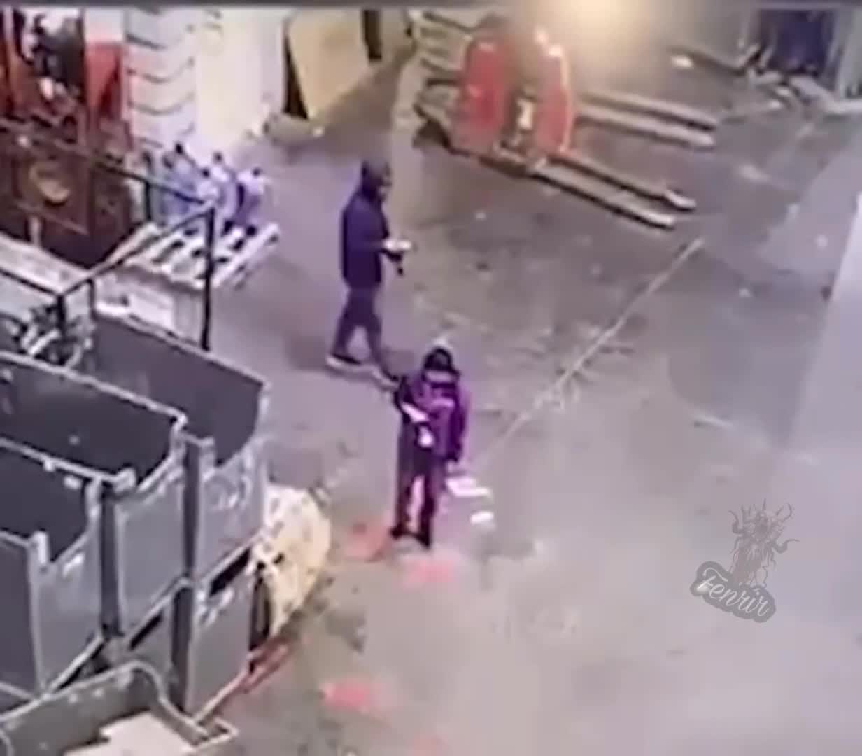 Forklift driver knocked down 2 colleagues