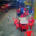 Gang related man gunned down in the street club in south america