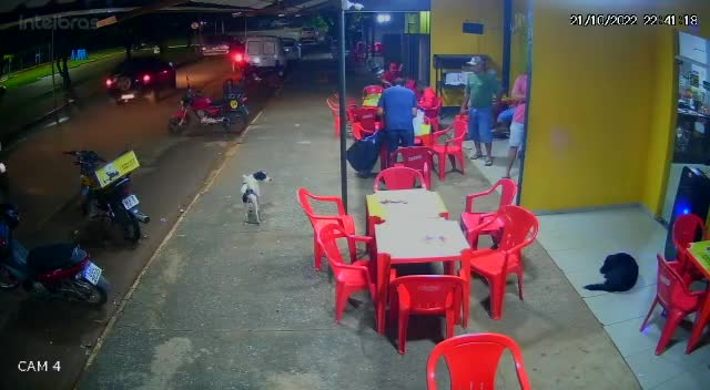 Gang related man gunned down in the street club in south america