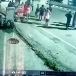 Gasoline cyndrical tube bursts at tea store