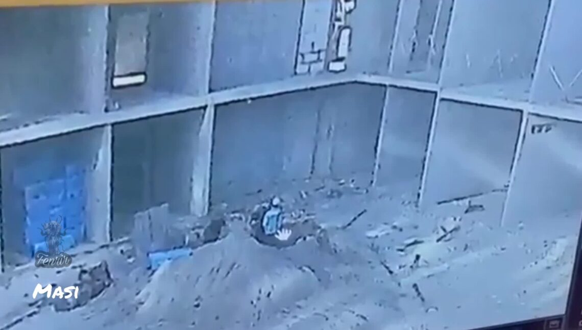 Holy crap enjoy out for falling metal piping