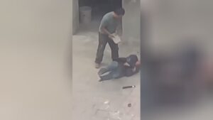 Old man brutalized with concrete piece 1 Old man brutalized with concrete piece