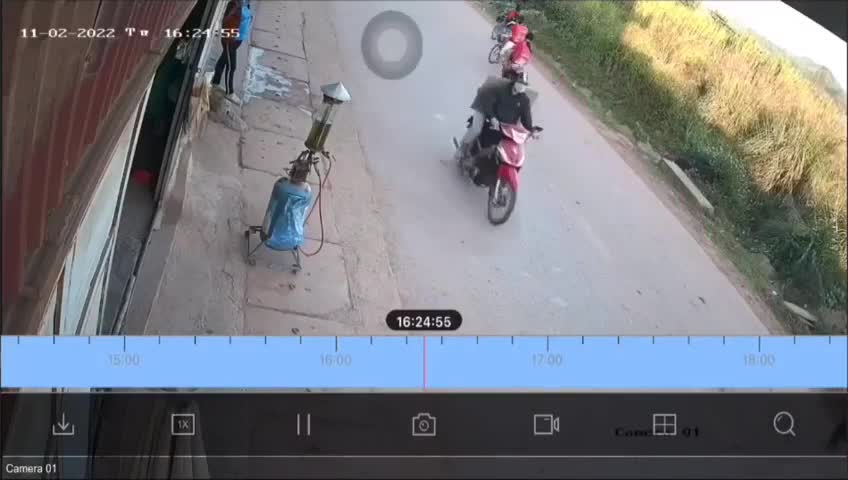 Lady & her kids sent into orbit