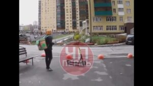 Female jumps coming from 23rd floor