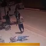 Female struck as well as punched through other half