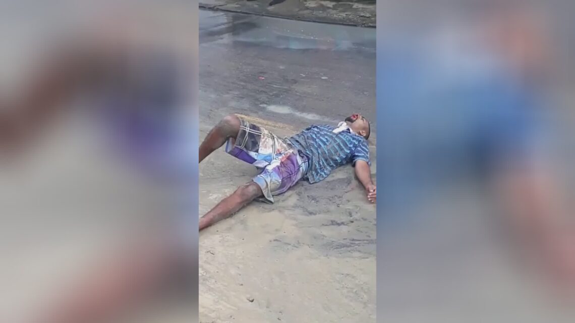 Burglar was actually completely beaten i serra metropolitan area brasil