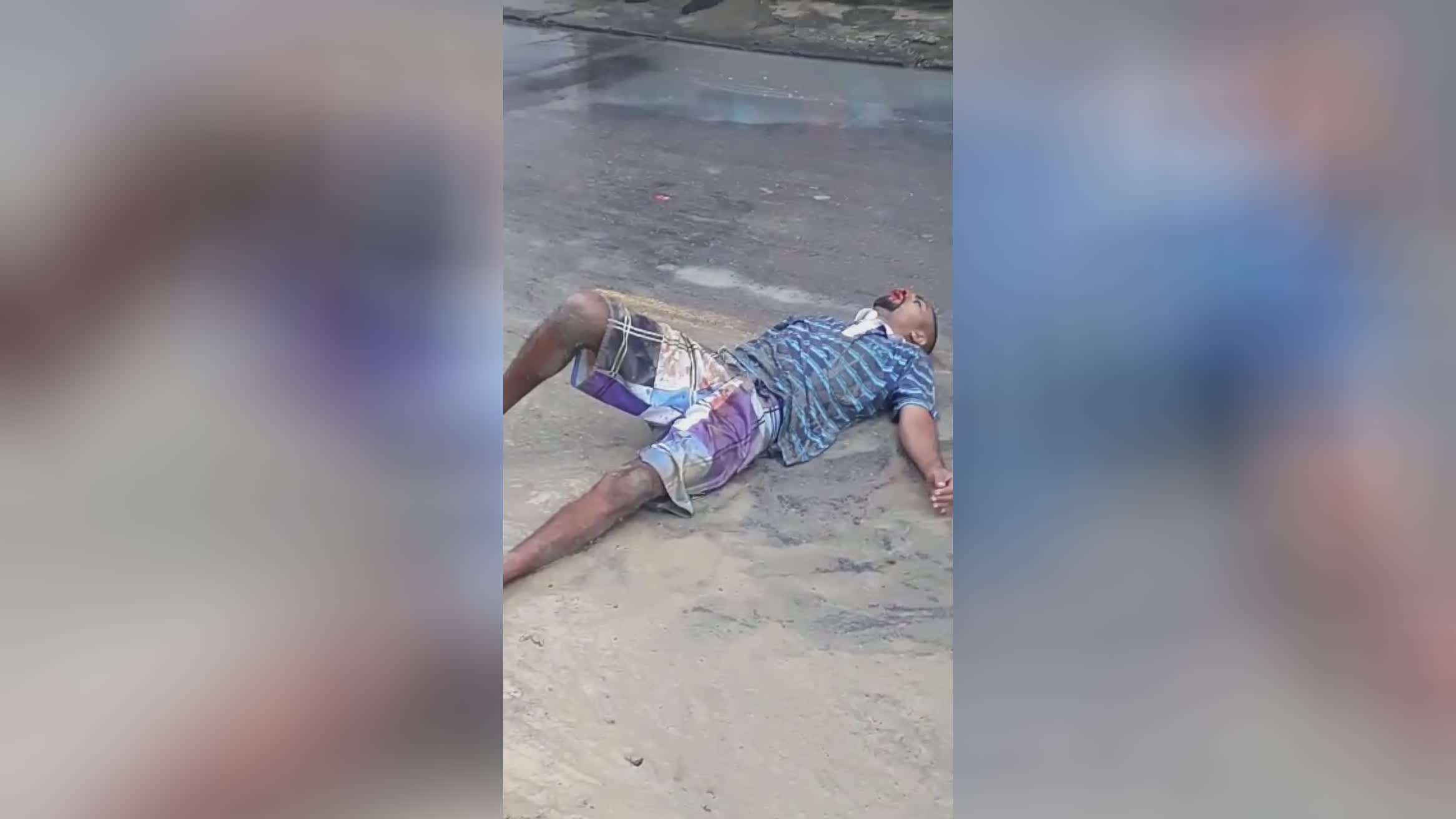 Burglar was actually completely beaten i serra metropolitan area brasil