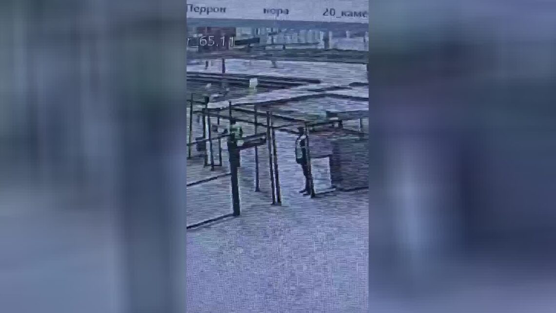 Train decreases a lady that fell at the crossing russia