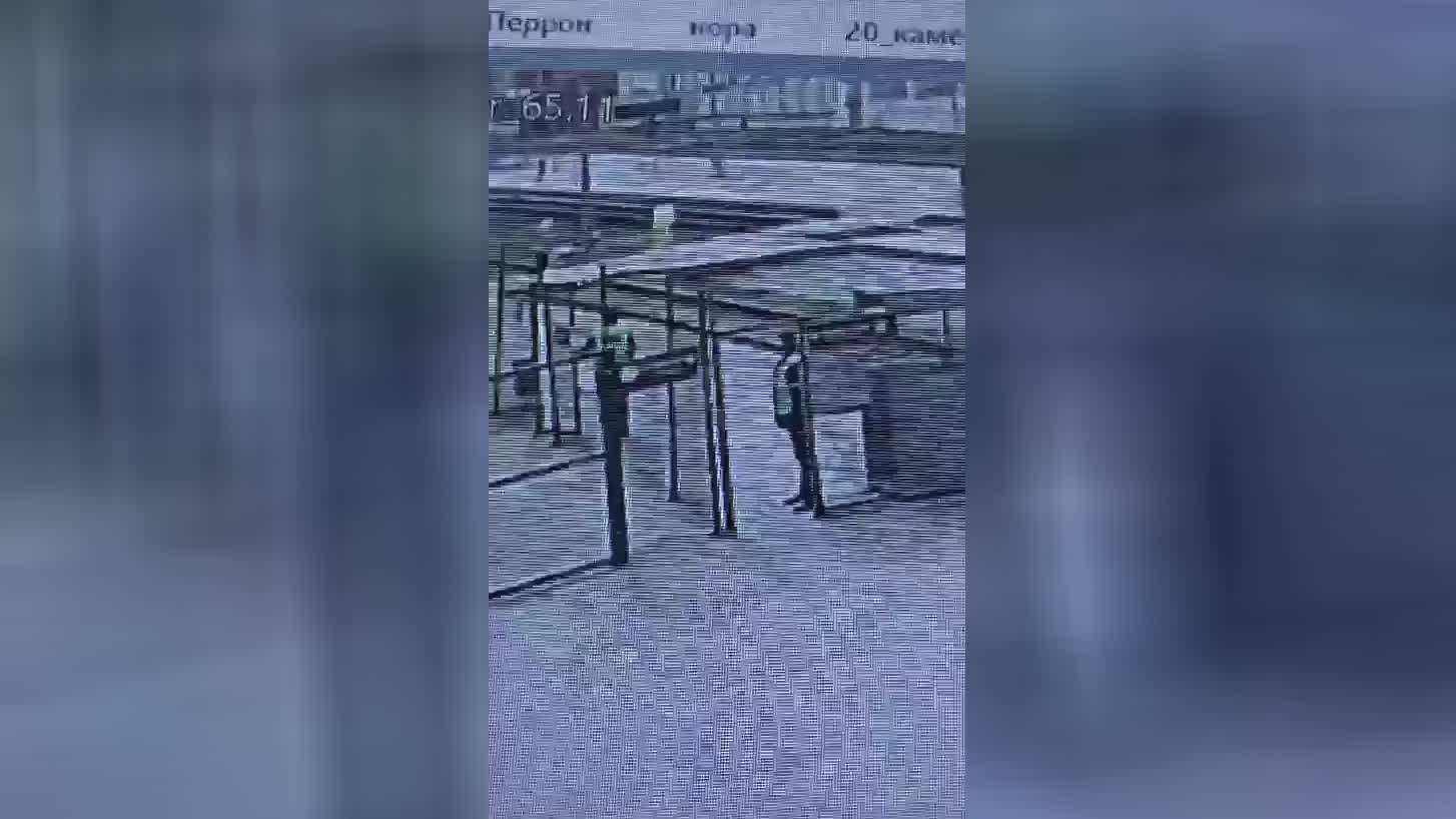 Train decreases a lady that fell at the crossing russia