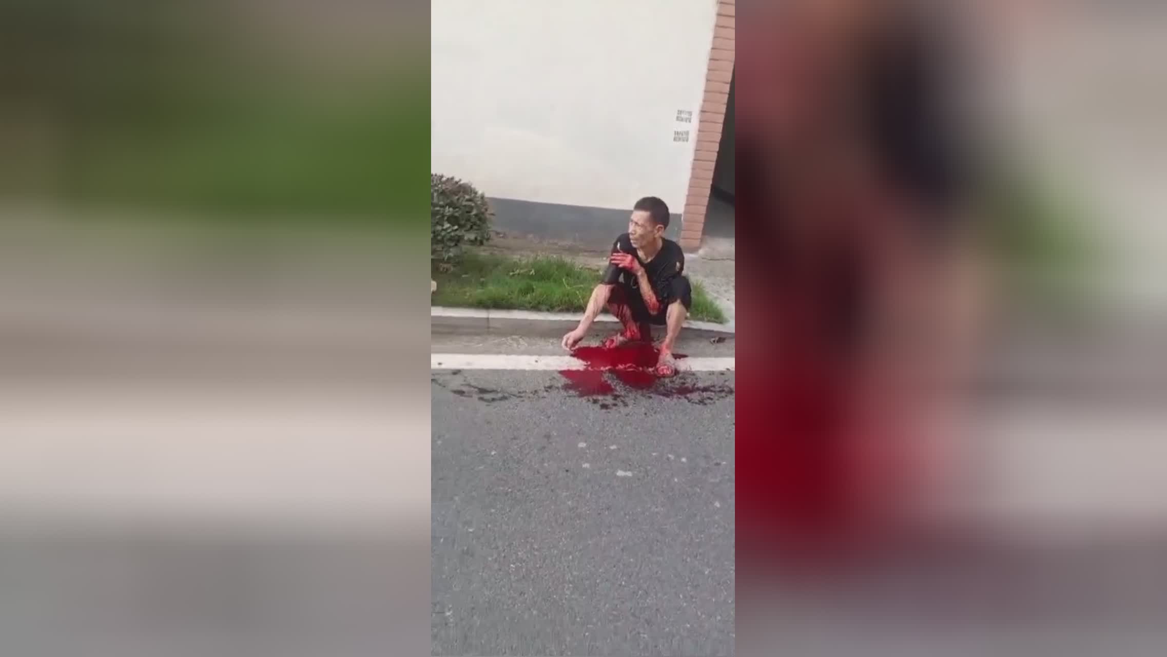 Girl gains knife fight