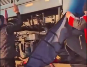 Man Hit By Train Is Still Alive Under The Wheels