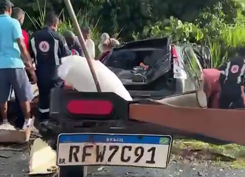 Deadly Accident On The Highway Connecting Santa Vitória And Itiutaba. Brazil