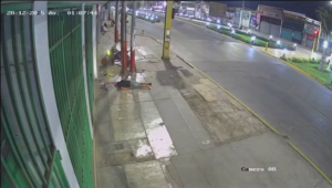 The Driver Fell Headfirst While Loading The Car