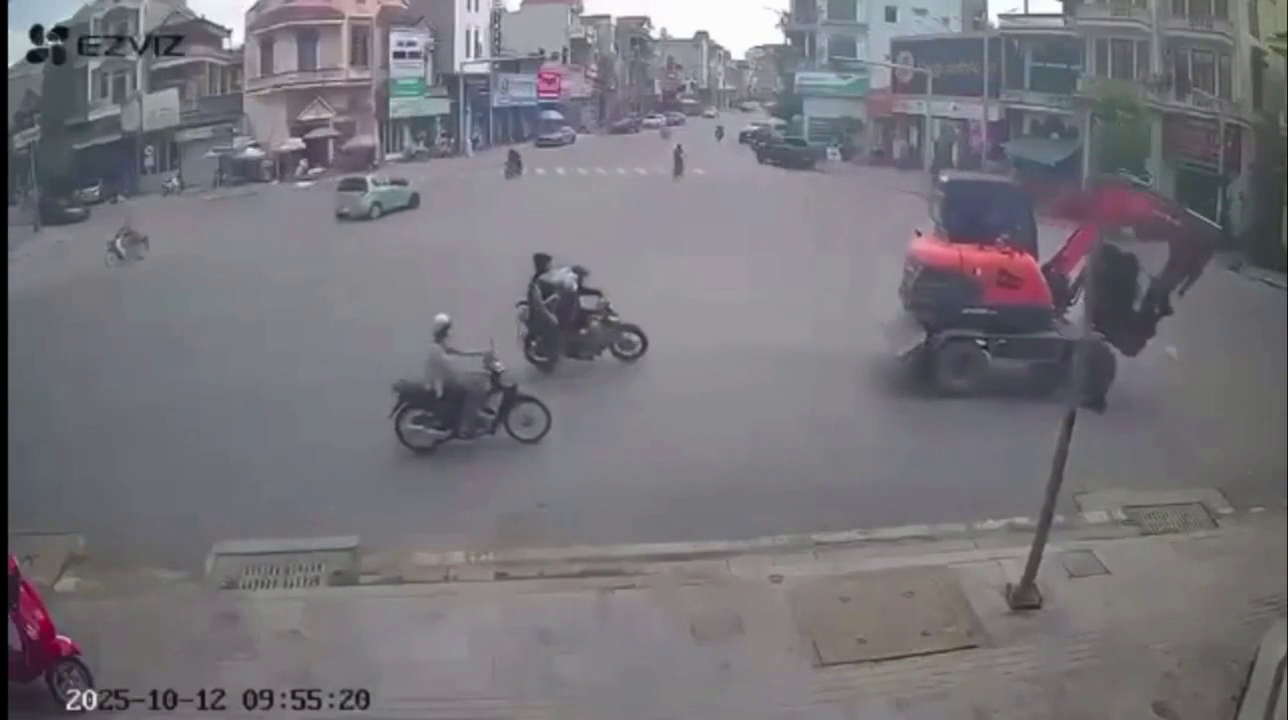 Run Down By Excavator