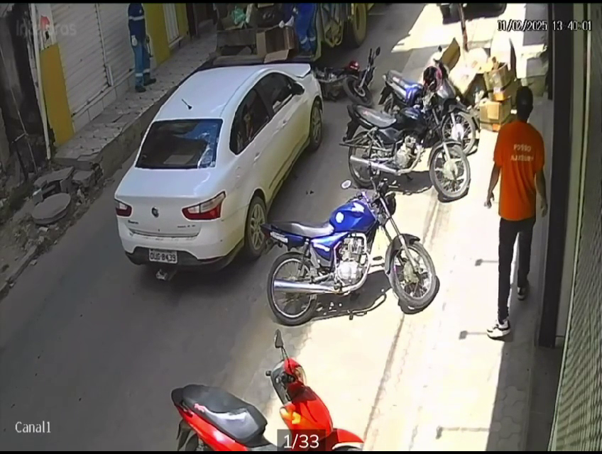 The Motorcyclist Suffered Numerous Fractures Caught Between A Passenger Car And A Garbage Truck