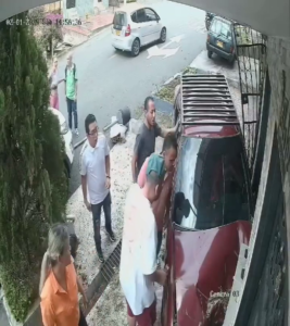 A Man Who Was Cleaning The Lawn Near His House Was Demolished By A Car That Lost Control