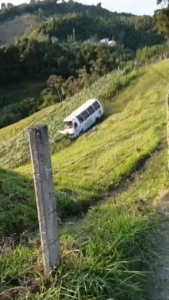 The Bus Did Not Have The Handbrake On And Rolled Into A Passion Fruit Field 1 The Bus Did Not Have The Handbrake On And Rolled Into A Passion Fruit Field