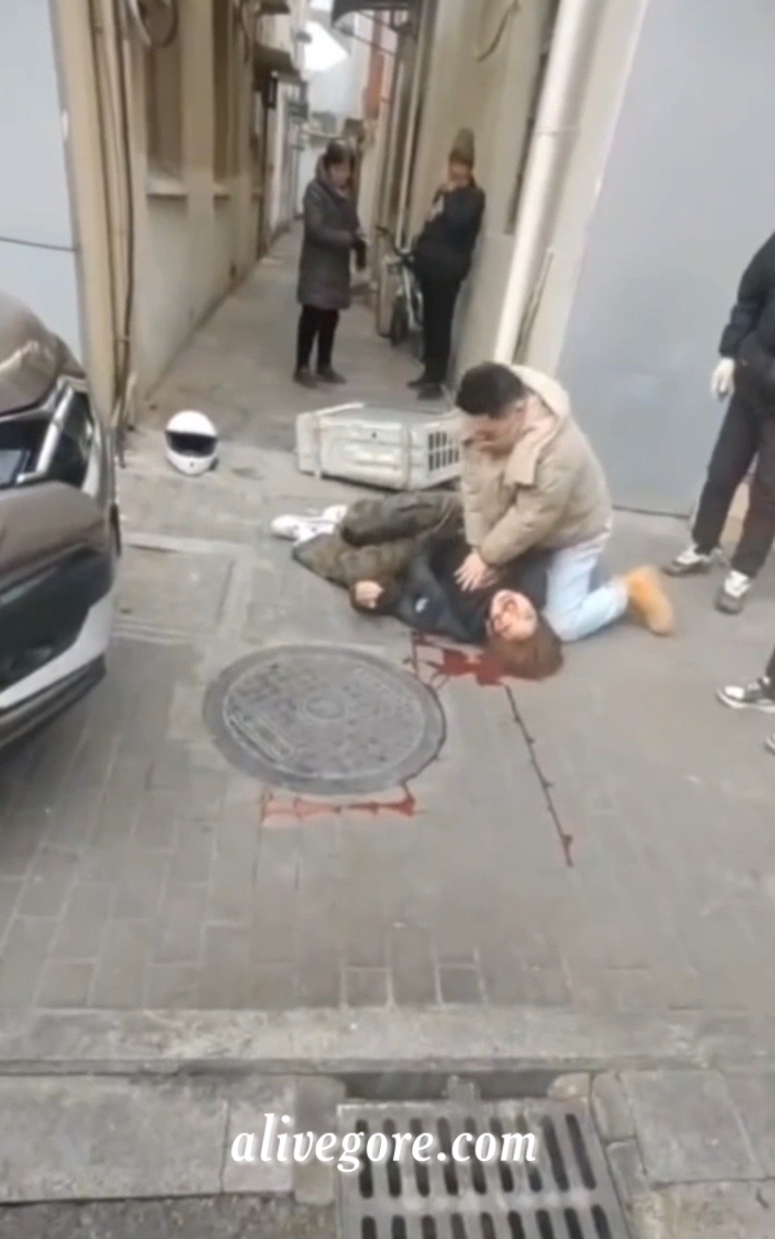 Chinese Girl Lost Control Of Her Moped And Fatally Crashed Into A Car