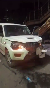 Two People Died In A Two-Vehicle Collision Under A Bridge. China 1 Two People Died In A Two-Vehicle Collision Under A Bridge. China