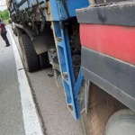 A Motorcyclist Crashed Head First Into The Back Of A Truck. Malaysia