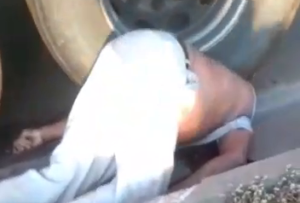 A Truck Parked On A Motorcyclist's Head 1 A Truck Parked On A Motorcyclist's Head