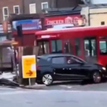 Man Rammed Into A Petrol Station, Then Into The Back Of A Van
