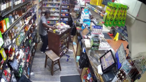 A Robber With A Gun Was Shot During A Robbery. New Orleans, USA