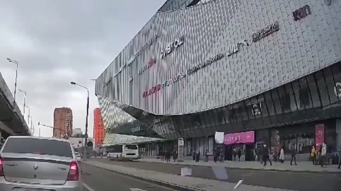 A Speeding Car Killed A Man Getting Out Of A Taxi. Russia