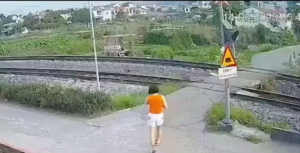 An Inattentive Woman Was Hit By A Train While Crossing The Tracks