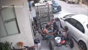 A Woman With A Gun Tries To Shoot One Of The Auto Mechanics 1 A Woman With A Gun Tries To Shoot One Of The Auto Mechanics