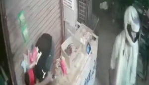 A Group Of Masked Miscreants Stormed Into A Shop And Launched A Brutal Attack On The Shopkeeper With Sticks, Rods, And Even An Axe