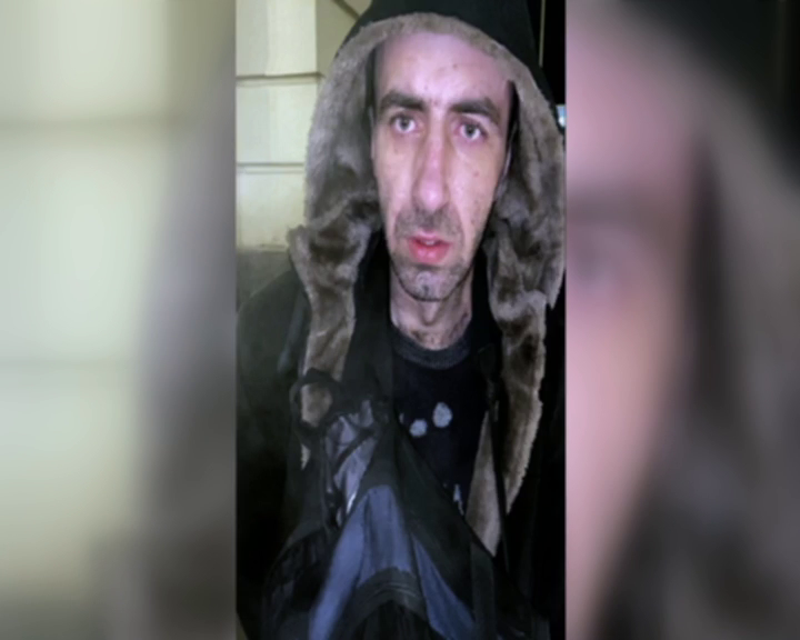 In The Center Of Moscow, Two Men And A Woman Beat And Robbed A Passerby. Russia