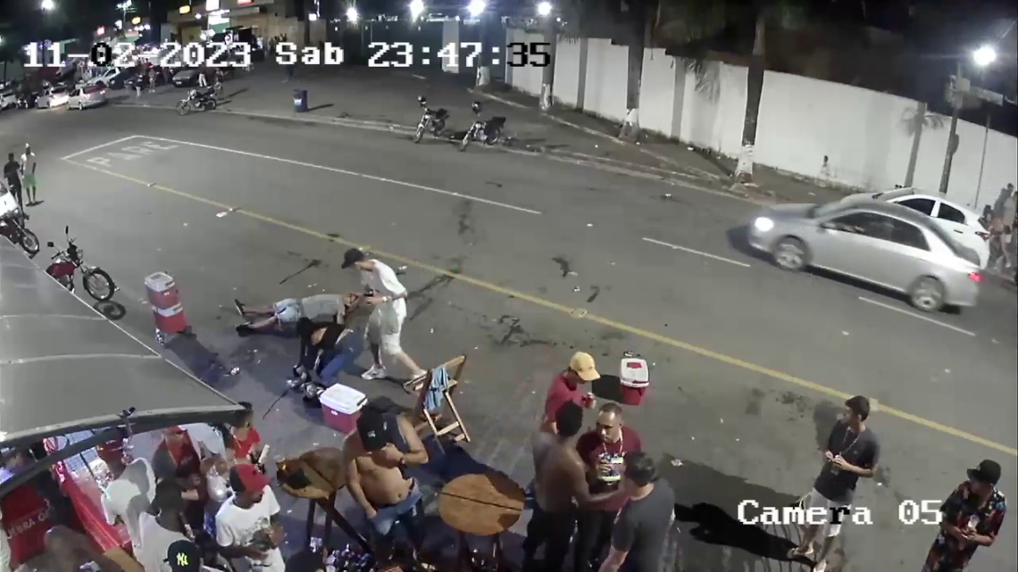 Near The Bar, The Killer Shot The Dude Hugging His Girlfriend