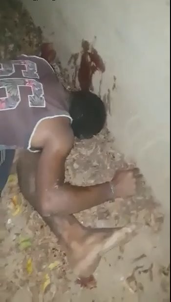 A Couple Of Murdered Men, The First One In The Video Grunted For The Last Time In His Life