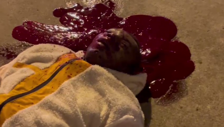 One Of The Three Attackers On The Armored Car Was Killed At The Scene Of The Crime. Bolivia