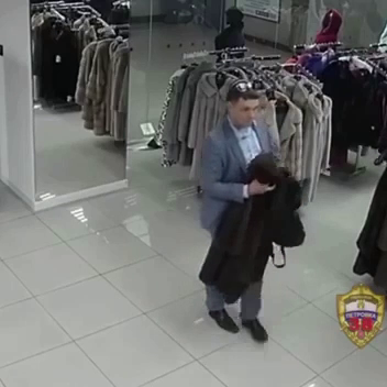 Dude Stole A Mink Coat From A Store And Sold It For $3,000. Moscow, Russia