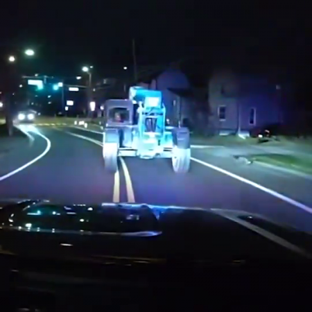 Teenager Stole A Forklift. USA