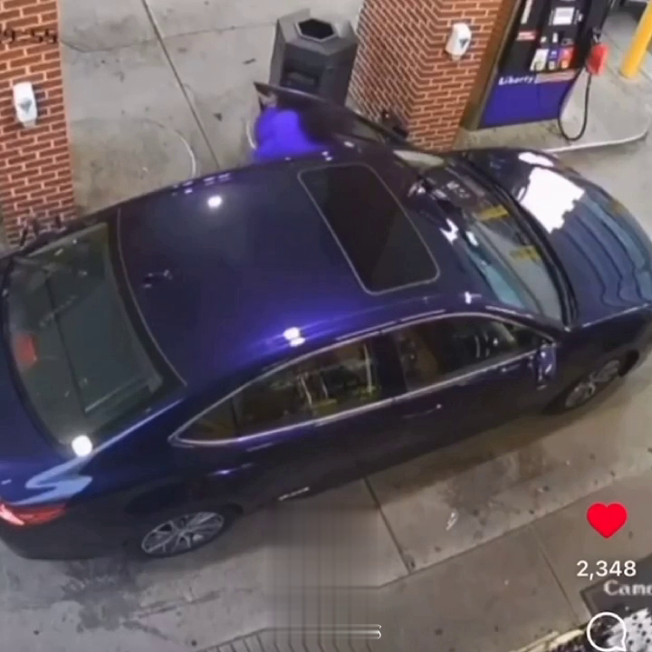 A Criminal Stole A Car While A Woman Was Filling It Up