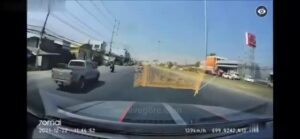A truck struck a motorbike at a speed of 150 kmh
