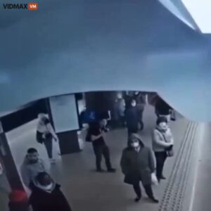 A moron pushed a lady under an approaching train 1 A moron pushed a lady under an approaching train