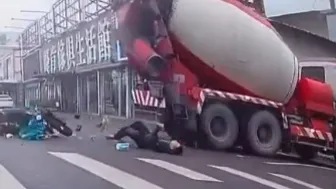 Moped Rider Plows Into Cement Truck | 18+