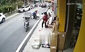 Driver loses control, hits pedestrians | 18+