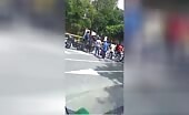 Man beaten by crowd | 18+